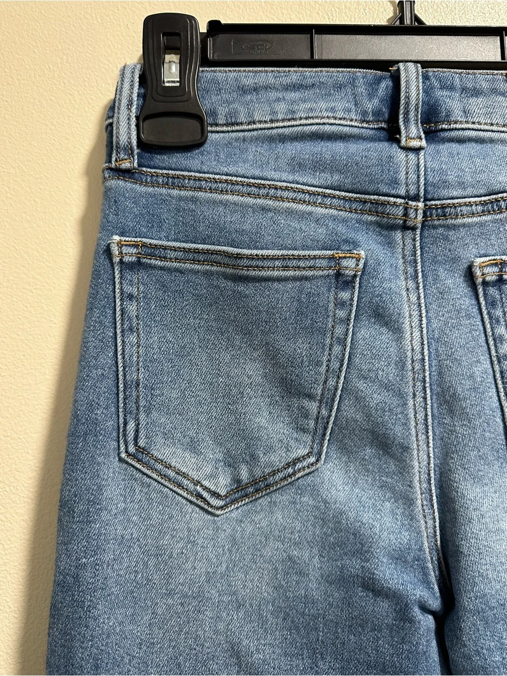 Women’s Hidden Distressed High Rise Mom Jeans